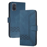 1 x RAW Customer Returns mvced Mobile Phone Case Compatible with Samsung Galaxy A41, Premium Leather Flip Case Protective Case with Stand Function, Blue - RRP €21.6