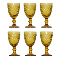 1 x RAW Customer Returns Solycarpa Set of 6 Personalized Transparent Cups for Party, Wedding or Christening Original and Resistant 6 Amber Color Units . Ideal for Wine, Cava or Water. - RRP €29.7