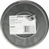 1 x RAW Customer Returns Bosch Accessories Professional 10x cutting disc straight standard for Inox - Rapido stainless steel, WA 60 T BF, 125 mm, 1.0 mm, angle grinder accessories  - RRP €12.06