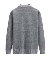 1 x RAW Customer Returns Shuanghao Men s Autumn-Winter Knitted Jumper Sweatshirt Jacket Cardigan - Leisure Fashion Classic Fleece Lining Warm Comfortable Outdoor Men s V-Neck Knitted Jacket Jumper Coat Light Gray XXL - RRP €38.4