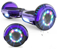 1 x RAW Customer Returns VOUUK Hoberboard 6.5-inch Hoverboard with Two Wheels, With Bluetooth Speaker, With LED Lights Suitable for Children and Adults - RRP €161.34