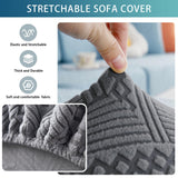 1 x RAW Customer Returns MBEUAIVV Sofa cover 2 seater - sofa cover - for couch l shape - sofa blankets to cover corner sofa - sofa throw couch covers for home accessories upholstery cover gray, double seat cover - RRP €20.87