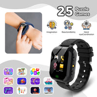 1 x RAW Customer Returns MiracDan Smartwatch Children, Children s Smartwatch with SIM Card with Game Function, SOS, Camera, Music, Pedometer, Flashlight, Alarm Clock, Smartwatch Children with SIM Card Toy Gift 4-12 Years - RRP €39.99