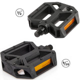 1 x RAW Customer Returns AVASTA Bicycle Pedals BMX Mountain Road City Bike Pedal 9 16 Inch Boron Steel Spindle with Reflector Non-slip Lightweight - RRP €30.0