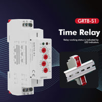 1 x RAW Customer Returns HGY Time Relay 230V GRT8-S1 Mini Asymmetric Cycle Timer ON OFF Repeat cycle time relay AC 230V. - RRP €19.75