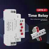 1 x RAW Customer Returns HGY Time Relay 230V GRT8-S1 Mini Asymmetric Cycle Timer ON OFF Repeat cycle time relay AC 230V. - RRP €19.75