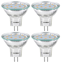 3 x RAW Customer Returns SANSUN LED lamp GU4 MR11 2W, replaces 20W incandescent lamp, 3000K warm white, 200lm, LED light source, 12V DC AC 120 beam angle, LED bulbs - RRP €61.2