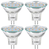 3 x RAW Customer Returns SANSUN LED lamp GU4 MR11 2W, replaces 20W incandescent lamp, 3000K warm white, 200lm, LED light source, 12V DC AC 120 beam angle, LED bulbs - RRP €61.2