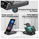 1 x RAW Customer Returns SwanScout Inductive Charging Station for Samsung, 4 in 1 Foldable Wireless Charging Station for Samsung Galaxy S24 Ultra S23 Ultra S22 S21 Z Flip 5, Wireless Charger for Galaxy Watch 6 5 4, Buds 2 Pro - RRP €49.99