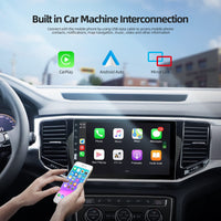 1 x RAW Customer Returns 1 Din Car Radio with Apple Carplay Android Auto - Single Din 9 Inch Touch Display Media MP5 Player with Bluetooth USB FM SWC EQ Receiver Microphone Rear Vision Camera - RRP €99.32