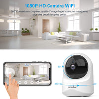 1 x RAW Customer Returns wansview surveillance camera, WLAN IP camera WiFi 1080P for baby, elderly, pets monitor with motion detection, two-way audio, night vision and works with Alexa Q6 white white-used  - RRP €33.98