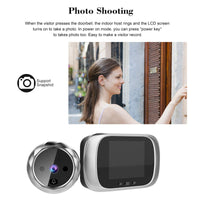 1 x RAW Customer Returns Splenssy Digital Door Peephole Viewer with 2.8 Inch LCD Screen, Support Night Vision Photo Shooting, Digital Door Video Surveillance for Home Security Silver  - RRP €41.99