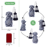 1 x RAW Customer Returns Yeomoo Dog Figure with Solar Lamps Garden Decoration for Outdoors - Dog Garden Figures with Solar Lantern Garden Decoration Personalized Gifts for Women Men Mom Birthday Decoration for Balcony Terraces - RRP €35.99