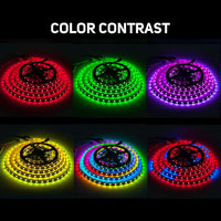 1 x RAW Customer Returns SEZO WS2812B ECO 5M 150LEDs DC5V Individually Addressable LED Strip Individual SMD5050 150 Pixels Dream Color Programmable LED Light Strip Flexible IP30 Not Waterproof Black PCB WS2812E  - RRP €20.16