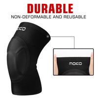 1 x RAW Customer Returns MoKo Knee Pads Volleyball, 1 Pair of Professional Knee Pads Made of Thick Sponge Non-Slip Knee Brace Knee Brace for Running Hiking Jogging Sports Crossfit, M Size, Black - RRP €17.99