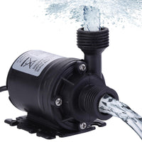 1 x RAW Customer Returns HSEAMALL Brushless Submersible Mini Water Pump DC 12V Amphibious Pump 800L H 5M for Garden Pond Aquarium Solar Fountain Pool - RRP €17.14