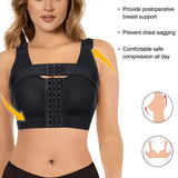 1 x RAW Customer Returns Bafully Postoperative Sports Bra with Front Closure Racerback Removable Padded Bra for Women - RRP €24.99