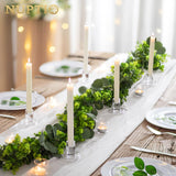 1 x RAW Customer Returns NUPTIO candle holder glass candlestick candles 10 clear candlestick holder candle holder small candlestick glass candlestick for wedding party Christmas decoration table decoration decoration - RRP €24.98