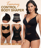 1 x RAW Customer Returns Niwicee Shapewear Women s Tummy Control Bodysuit Figure-Shaping Shaping Bodysuits Seamless Body Shaper Adjustable Shoulder Strap Tummy Control Underwear Waist Shaper Jumpsuit-Black-L - RRP €36.99