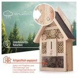 1 x RAW Customer Returns wildtier herz Help nature now - Insect hotel - Large untreated including attractant, insect house made of screwed wood for bees, ladybirds butterflies, bee hotel - RRP €30.24