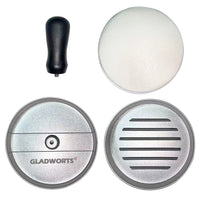 1 x RAW Customer Returns Gladworts Burger Press Non-Stick 100 Baking Paper, Burger Pattie Press Hamburger Patty Maker Baking Pan Set for BBQ Grill, 12 cm - RRP €11.99