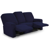 1 x RAW Customer Returns TIANSHU 3 Seater Recliner Cover, Stretch Recliner Covers, Relax Armchair Cover Protector, Sofa Cover, Washable and Elastic Sofa Covers for Furniture Dark Blue  - RRP €79.99