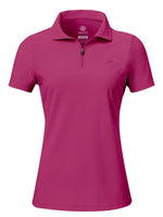 1 x RAW Customer Returns AjezMax Polo Women s Short Sleeve 1 4 Zipper Golf Poloshirt Elegant Work Shirt Breathable Sports Top - RRP €26.99