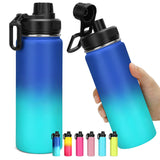 1 x RAW Customer Returns Milifox stainless steel drinking bottle 500 ml - thermos bottle with leak-proof drinking attachment, suitable for tea and carbon dioxide - insulated bottle with handle, BPA free, thermal bottles for on the go pink  - RRP €11.34