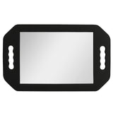 1 x RAW Customer Returns Kurtzy Lightweight Handheld Mirror - Hairdressing Mirror with Black Foam Handles for Barbers, Salons and Hairdressers - Make-up Mirror with Double Handle - Behind the Head Mirror - Handheld Mirror with Handle - RRP €19.67