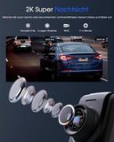 1 x RAW Customer Returns Dashcam Car WiFi 2K, Mini Front Car Camera Supports External GPS Module, APP, IPS Screen, Ultra Night Vision, 150 Wide Angle, WDR, 24 Hour Parking Mode and Motion Detection, G-Sensor - RRP €57.97