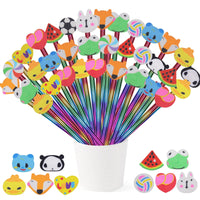 1 x RAW Customer Returns 40 Pieces Pencils Gadget Birthday Children Colored Pencils with Eraser Party Favors Birthday Children Christmas Gadget - RRP €14.99