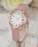 1 x RAW Customer Returns CIVO Ladies Watch Pink Leather Ladies Watch Analogue Waterproof Small Dial Design Wrist Watch Women Quartz Date Elegant Ladies Watches - RRP €19.15