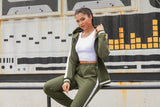 1 x RAW Customer Returns Sykooria women s tracksuit leisure suit set jogging suit cotton sports suit fitness outfit leisure suit two-piece hoodie and trousers - RRP €33.52