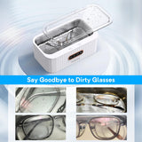 11 x Brand New ENPULY Ultrasonic Glasses Cleaner, 400ML Glasses Cleaning Machine, Ultrasonic Cleaning Machine for Glasses, 45KHZ Ultrasonic Glasses Cleaner, Ultrasonic Glasses Cleaner for Family Friends - RRP €332.64