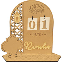 7 x Brand New Ramadan calendar made of wood, 30 day countdown DIY Ramadan calendar for children, elegant Ramadan Advent calendar Eid Mubarak, Ramadan decorative calendar for home - RRP €42.28