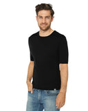 1 x RAW Customer Returns DANISH ENDURANCE Merino Wool T-Shirt Men, Premium Merino Wool Undershirt, Short Sleeve, Breathable Warm, L Black - RRP €53.95