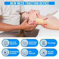 1 x RAW Customer Returns ALLILUYAA Cervical Neck Traction Device, Adjustable Cervical Spine Traction Device with 3 Power Tractions and 8 Built-in Airbags, Relieve Neck Pain and Relax - RRP €161.06