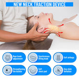 1 x RAW Customer Returns ALLILUYAA Cervical Neck Traction Device, Adjustable Cervical Spine Traction Device with 3 Power Tractions and 8 Built-in Airbags, Relieve Neck Pain and Relax - RRP €161.06