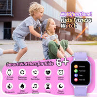 1 x RAW Customer Returns kids Smartwatch for boys and girls, IP68 waterproof children s fitness activity tracker watch, heart rate sleep monitor, 19 sports modes, pedometer, children s gifts for teenagers aged 6 and over purple  - RRP €39.12