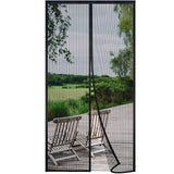 1 x RAW Customer Returns Risareyi Magnetic Fly Screen Door 80x240cm, Insect Protection Balcony Door Without Drilling, Insect Protection Fly Screen Window Magnet Automatic Closing for Balcony Door Patio Door with Velcro, Black - RRP €27.99