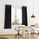 1 x RAW Customer Returns Blumtal blackout curtains set of 2 - thermal curtain cold protection - opaque curtain with eyelets - curtain curtains with loops thermal curtain - curtains 225x140cm - curtains for bedroom - curtain blue - RRP €34.99