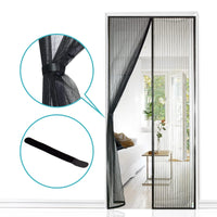 1 x RAW Customer Returns Apalus fly screen door, magnetic insect protection 85x210cm, the magnetic curtain is ideal for the balcony door, cellar door and patio door, easy adhesive installation without drilling, cannot be shortened, white - RRP €17.64