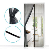 1 x RAW Customer Returns Apalus fly screen door, magnetic insect protection 85x200cm, the magnetic curtain is ideal for the balcony door, cellar door and patio door, easy adhesive installation without drilling, cannot be shortened - RRP €17.14