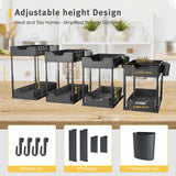 2 x Brand New Wizsofer Height Adjustable Under Sink Shelf with 2 Tiers, Sink Cabinet Organizer with 4 Hooks 1 Cup, Multifunctional Kitchen Rack, Under Cabinet Shelf for Kitchen Cabinet and Bathroom 1PC  - RRP €52.42