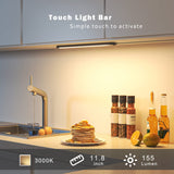 10 x Brand New MYPLUS LED under cabinet light with touch control - 30cm, cold white, 4W, 210lm LED light strip for kitchen, cabinet, kitchen counter and workbench 3000K  - RRP €161.3