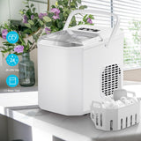 1 x RAW Customer Returns Ice Cube Machine Mini Portable,Compact Ice Cube Maker Machine Countertop,6-Minute Quick Ice Machine,Self-Cleaning Ice Maker for Home,White - RRP €92.88