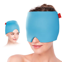 1 x RAW Customer Returns Comfytemp Gel Cooling Cap Migraine Mask, Stretchable Cooling Pads Headache Relief Hat, Cold Compression Therapy Cooling Pack Sleep Mask, Ice Cap for Headaches Swollen Eyes Sinuses Nervous - RRP €16.95