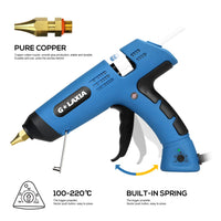 1 x RAW Customer Returns LAXIA 100W hot glue gun, for DIY arts, crafts and quick industrial repairs, glue gun including 10 glue sticks - RRP €9.98