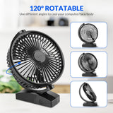 1 x RAW Customer Returns Mini USB table fan, USB fan quiet 3 speeds, small fan usb with 1.5 meter cable, 120 rotation portable USB fan mini desk fan, mini fan for office, home - RRP €9.97