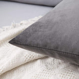 1 x RAW Customer Returns MIULEE velvet cushion cover pillowcase pillow covers sofa cushions decorative throw pillows couch cushions decorative cover cover decorative pillows for sofa living room bedroom set of 2 55 x 55 cm dark grey - RRP €23.99